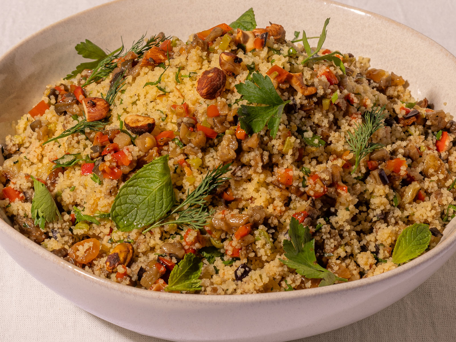 Ensalada de cous cous con vegetales