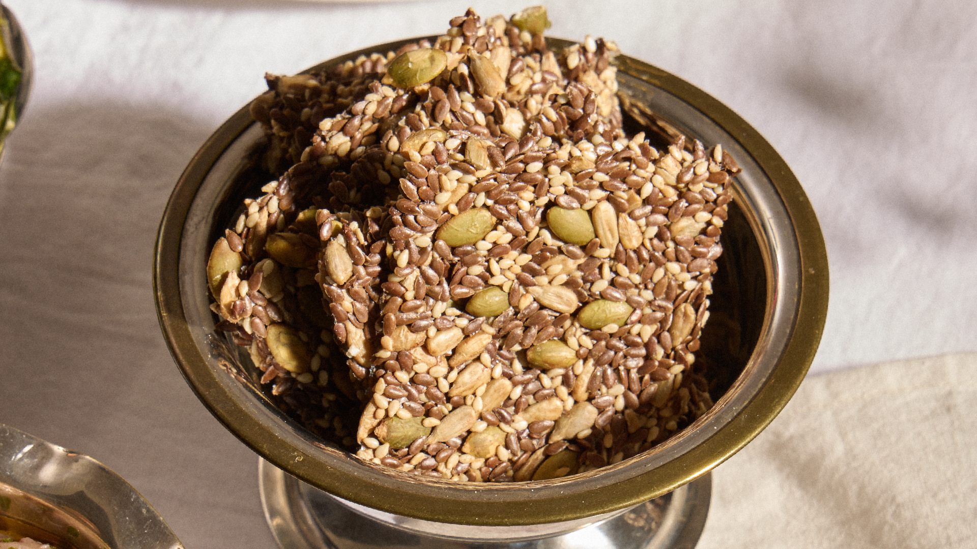 crackers de semillas